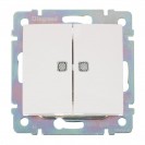 ЛЕГРАНД Валена Выключатель в рамку с/у, 2 клавиши, с/инд. 10А, 230В, IP20, белый. 694290