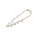 Дюбель-хомут для круглого кабеля 5-10мм нейлон белый  (уп.100шт)