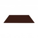 Лист гладкий оц. (RAL 8017) корич. шоколад 1250x2000x0,4 мм (2,5 м2)